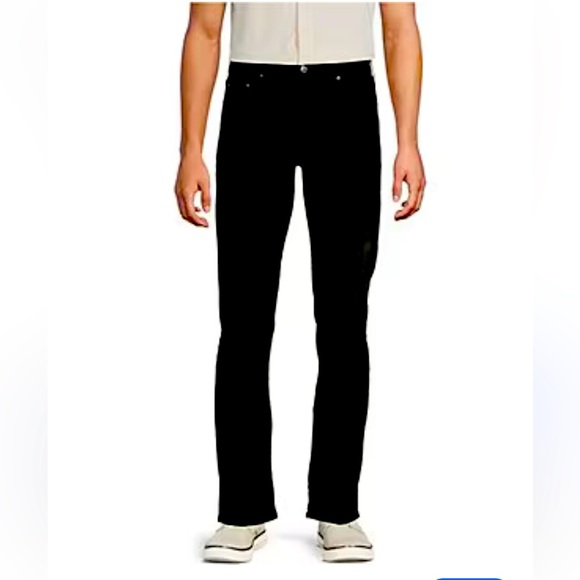 NEW DANIEL CREMIEUX SLIM FIT COMFORT STRETCH BLACK JEANS DRESS PANTS 34x30 - Picture 1 of 3